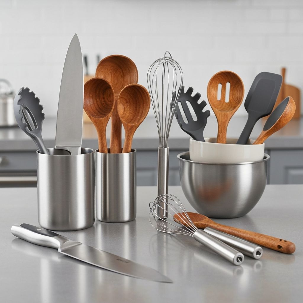 Various cooking utensils for non-stick cookware